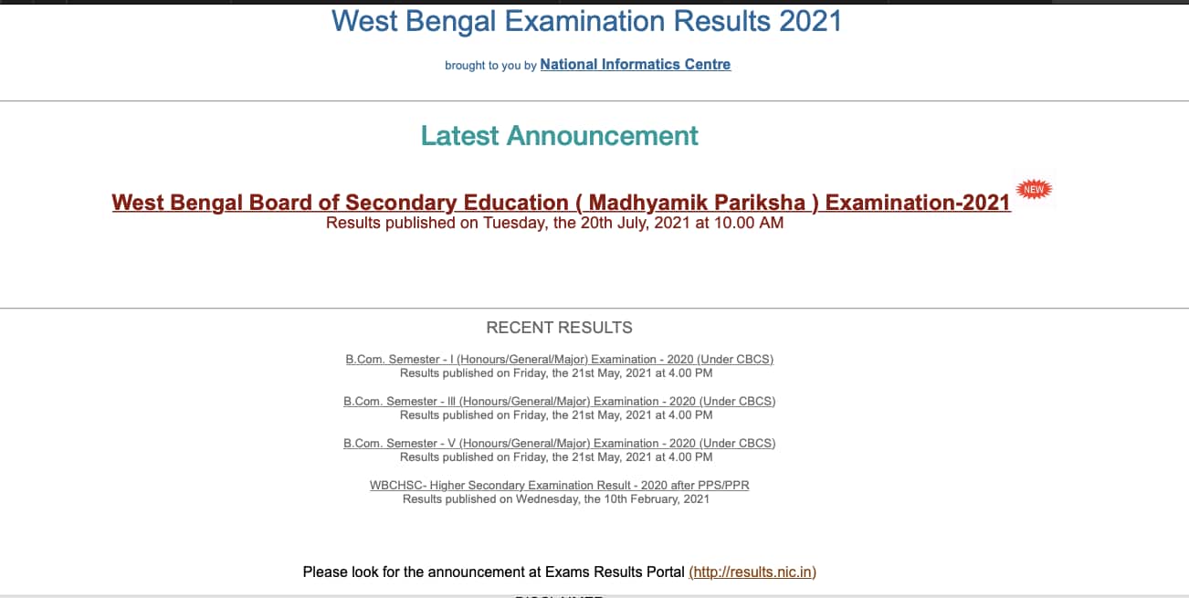 West Bengal HS Result 2021 LIVE WBCHSE 12th Result, Scorecard Soon At